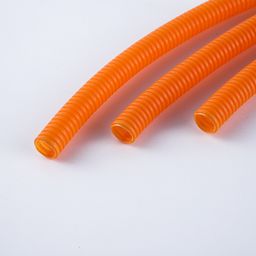 thumbnail for Orange Pp Flame Retardant New Energy High Voltage Cable Protection Tube Plastic Car Wiring Casing Electric Motorcycle Wiring Harness Corrugated Tube