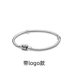 thumbnail for Pulseira feminina básica Panjia Dora, venda quente internacional, acessórios de charme com corrente de osso de cobra com miçangas DIY, atacado de fábrica.