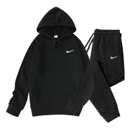 thumbnail for Cross-border new men&#039s sweater suit European and American leisure sports autumn and winter fashion brand foreign trade sweater pants two-piece set