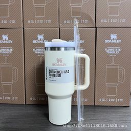 thumbnail for New Stanley STANLEY2 Generation 40oz Handle Cup Double Layer Stainless Steel Insulated Cold Insulation Car Cup Ice Fighter Cup