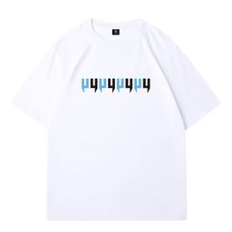 thumbnail for y short sleeve t-shirt men's summer european and american fashion brand cotton loose half-sleeved crew neck shirt premium top men's cross-border