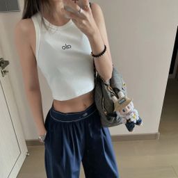 thumbnail for Summer alo pants thin loose casual straight yoga trousers, wide leg pants, elasticated waist, quick-drying pants