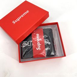 thumbnail for 19Fw Sup Short Wallet Branch Style Couple Wallet Casual Wallet Outer Single Wallet