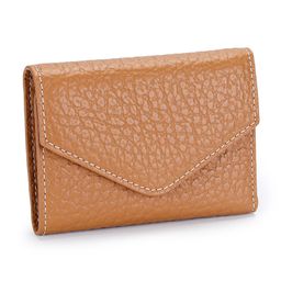 thumbnail for Inside and outside full top layer cowhide women's wallet 2026 new premium elephant print short wallet multifunctional coin purse