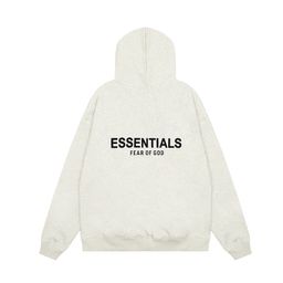 thumbnail for 2022SS hooded sweater black letter flocking FOG double line ESSENTIALS tide brand cross-border best selling 1977