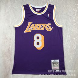 thumbnail for In stock hot-pressed Jersey Raptor Spurs 76 people piston warrior Lakers retro embroidered basketball uniform men and women casual