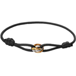 thumbnail for Stainless Steel Three-color Classic Sansheng III Ring Hand Rope Fashion Simple Advanced Sense Classic Cross-border Explosions Tide