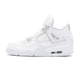 thumbnail for Aj4 White Sail Electric Mother Black Red Little White Cement Black Cat Air Cushion Basketball Shoes Joe 4 Non-Slip Unisex Shoes Cross-Border Sports Shoes