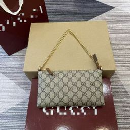 thumbnail for New Kool Gg Single Shoulder Underarm Bag Canvas Chain Bag Mahjong Bag Original Leather Trendy Brand Versatile Foreign Trade