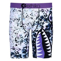 thumbnail for Ethika&#039s Same Men&#039s Underwear Boxer Trbottomy Brand Shorts Ice Silk Print Sports Quick-Drying Extbottomed Leggings