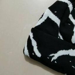 thumbnail for Adulto outono e inverno simples carta bordado chapéu de malha moda versátil chapéu de lã masculino e feminino quente proteção de ouvido chapéu frio