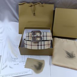 thumbnail for Men's and Women's Smooth Buckle Leather Belt Double-Sided Embossed Inner Wear Genuine Leather Cowhide Business Belt Trendy Casual Versatile Trouser Belt