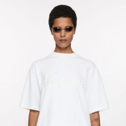 thumbnail for Cross-border high version 25 new 3D embroidered logo casual loose short-sleeved T-shirt crew neck top for men and women