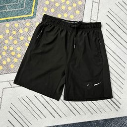 thumbnail for Atacado 25 novos shorts de secagem rápida tecido respirável com zíper esportivo fenda casual respirável fitness solto corrida masculino