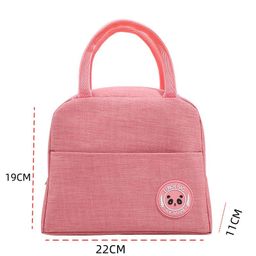 thumbnail for Lunch box bag portable aluminum foil insulated lunch bag primary school student lunch box storage bag office worker lunch bag one-piece delivery