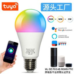 thumbnail for Graffiti WIFI Bluetooth Smart Bulb RGB stepless dimming ALEXA CCT toning light cross border Smart Bulb