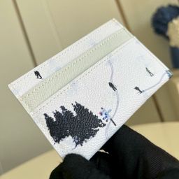 thumbnail for Popular vacation series, small fresh graffiti, passport holder, wallet, passport card bag, document bag, card bag, wallet series