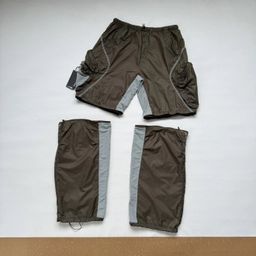 thumbnail for Heavy-Duty Functional Style Detachable Two-In-One Pants O@K Reflective Logo Outdoor Quick-Dry Workwear Functional Pants