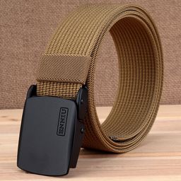 thumbnail for ENNIU youth outdoor sports nylon belt canvas belt men's young students simple automatic buckle belt