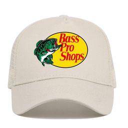 thumbnail for Amazon Bassproshops Printed Pure Cotton Five Pieces Mesh Cap Summer Outdoor Fishing Sunshade Baseball Cap Truck