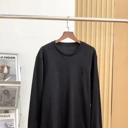 thumbnail for Spring and Summer American Classic Casual Round Neck Long-Sleeved T-Shirt Loose Pony Embroidered Tops for Men and Women as Base