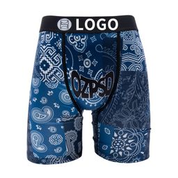 thumbnail for [Cross-border Only] PSD same men's fashion personality graffiti quick-drying sports boxer boxer briefs TEMU