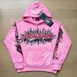 thumbnail for 2026 New Trendy Hellstar Terry Loose Retro American Street Hoodie Sweatshirt with Hellstar Terry Loose Fit American Street Hoodie