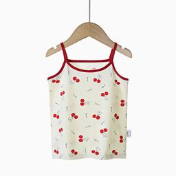 thumbnail for Y Autumn/Winter New Pure Cotton Girls&#039; Camisole Cartoon Undershirt for Baby Girls, Mid-To-Large Children&#039;s Belly-Protecting Underwear Homewear