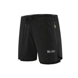 thumbnail for Shorts esportivos de corrida de secagem rápida de seda gelada prontos para uso em massa para homens no verão com forro de basquete fitness calças de três pontos na moda