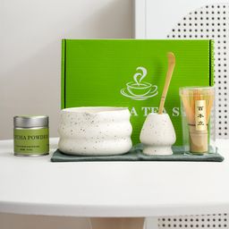 thumbnail for Tea whisk matcha 6-piece set brush 100 books standing tea whisk standing Song Dynasty tea matcha tea maker tool set cross-border