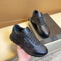 thumbnail for European station leather new athleisure trend men's casual shoes men's shoes breathable and versatile fashion running sneakers