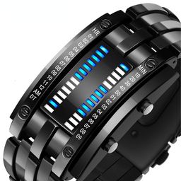 thumbnail for Foreign Trade E-Commerce Hot Selling 2-in-1 Led Digital Watch Creative Double Row Light Student Led Watch Spot Wholesale