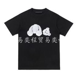 thumbnail for Cross-border Angel Guillotine Bear Logo Print Men's and Women's Loose Short Sleeve 2024 New Trendy T-Shirt TEE