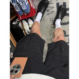 thumbnail for Army Green Tooling Shorts Men&#039s Summer American Style Functional Zipper Nylon Quick-drying Pants Outdoor Waterproof Charge Pants