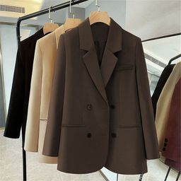 thumbnail for Women's Small Suit Jacket 2026 Autumn New Style Loose Fit Elegant Commuter Niche Trendy Casual Blazer for Women