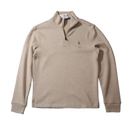 thumbnail for RL Raff Home Casual Business Cross-border Pony Label Colorful Horse Men's Half Zipper Pullover Cotton Knitted Stand Collar Sweatshirt