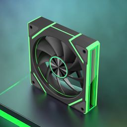 thumbnail for Prisma de computador 9ª geração pro ventilador de refrigeração desktop controle de temperatura padrão cd sincronização de luz divina silencioso ventilador de chassi argb