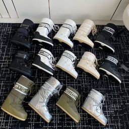 thumbnail for Haute Couture 25SS autumn and winter new moon boots snow boots series increase the height of anti-slip warm cute ski boots and booties