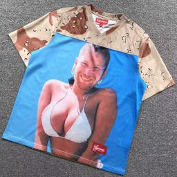 thumbnail for Supreme Letter Print Box High Version Short-Sleeve T-Shirt Unisex Loose Street Fashion Dropshipping 260g