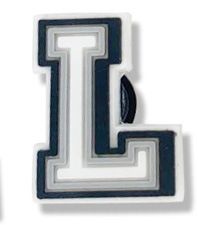 thumbnail for Black and white letter series hole shoes shoe buckle shoe flower PVC soft rubber shoe accessories jewelry