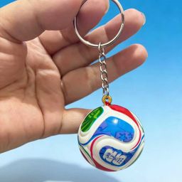 thumbnail for 【跨境】世界杯足球挂件钥匙扣挂饰大力神杯2026世界杯纪念品球迷