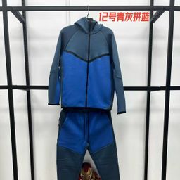 thumbnail for 26 Spring and Autumn Casual Sports Pressed TECH Zipper Set Jacket Sweatpants 950+496