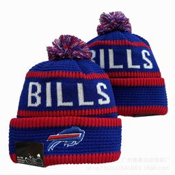 thumbnail for Foreign trade rugby nfl wool hat chief raider eagle mustang embroidered knitted hat fleece-lined hat wholesale