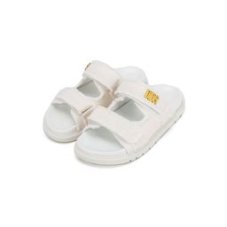 thumbnail for New platform canvas velcro sandals for women wear with skirts are versatile and with open-toe beach slippers for women