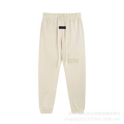 thumbnail for ESSENTIALS Season 8 flocking letter sports sweater sweatpants suit FOG men and women loose casual suit