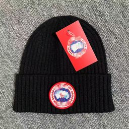 thumbnail for 冬季高品质刺绣针织帽休闲套头冷帽情侣翻边防寒帽欧美百搭保暖帽