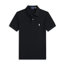 thumbnail for Cross-border men's lapel half-sleeved t-shirt solid color cotton plus size loose foreign trade collar short-sleeved t-shirt