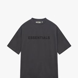 thumbnail for FOG multi-line ESSENTIALSZONE letras estéreo de silicone tendência solta marca de rua casal camiseta de manga curta