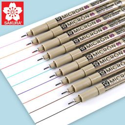 thumbnail for Japanese cherry blossom color needle Pen Hook Pen art painting design drawing pen anime hand painted painting cartoon brush