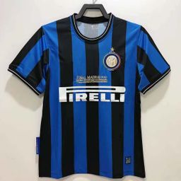 thumbnail for Atacado camisa de futebol retro clássico da Série A AC Milan Kaká Inter de Milão em casa